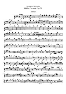 Overture: Oboes I, II parts by Ludwig van Beethoven