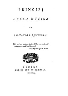 Principj della Musica (Principles of Music): Principj della Musica (Principles of Music) by Salvatore Bertezen