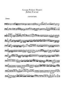 Julius Caesar in Egypt, HWV 17: Basso continuo part by Georg Friedrich Händel