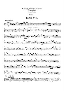 Complete Oratorio: Viola part by Georg Friedrich Händel