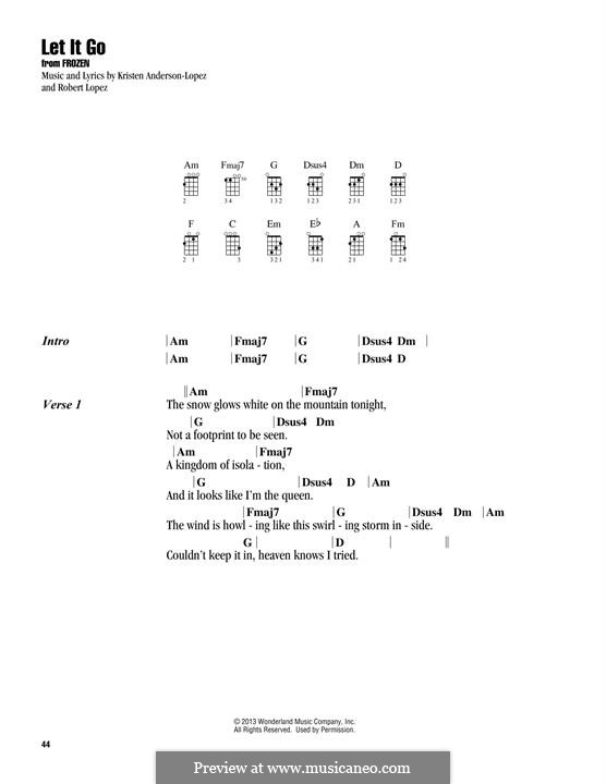 Instrumental version: For ukulele by Robert Lopez, Kristen Anderson-Lopez