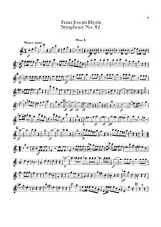Symphony No.82 in C Major 'The Bear', Hob.I/82: Oboes I-II parts by Joseph Haydn