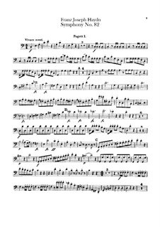Symphony No.82 in C Major 'The Bear', Hob.I/82: Bassoons I-II parts by Joseph Haydn
