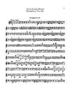 Symphony No.82 in C Major 'The Bear', Hob.I/82: Trumpets I-II parts by Joseph Haydn