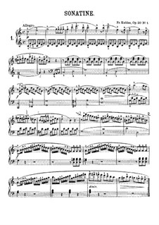 Three Sonatinas for Piano, Op.20: Sonatina No.1 by Friedrich Kuhlau