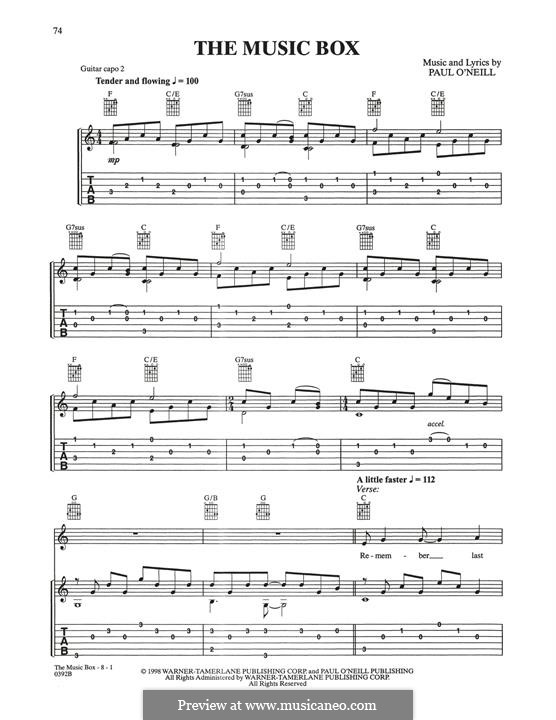 The Music Box (TransSiberian Orchestra) by P. O'Neill on MusicaNeo