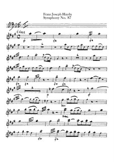 Symphony No.87 in A Major, Hob.I/87: Oboes I-II parts by Joseph Haydn