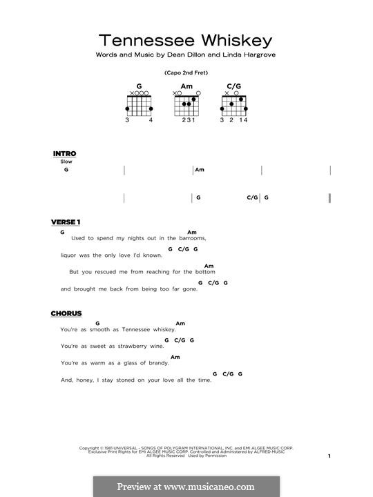 (Smooth As) Tennessee Whiskey by D. Dillon, L. Hargrove on MusicaNeo