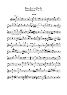 Symphony No.95 in C Minor, Hob.I/95: Flute part by Joseph Haydn