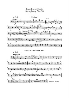 Symphony No.95 in C Minor, Hob.I/95: Timpani part by Joseph Haydn