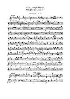 Symphony No.99 in E Flat Major, Hob.I/99: Trumpets I-II parts by Joseph Haydn