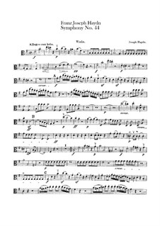 Symphony No.44 in E Minor 'Mourning', Hob.I/44: Viola part by Joseph Haydn