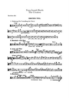 The Creation, Hob.XXI/2: Trombones parts by Joseph Haydn