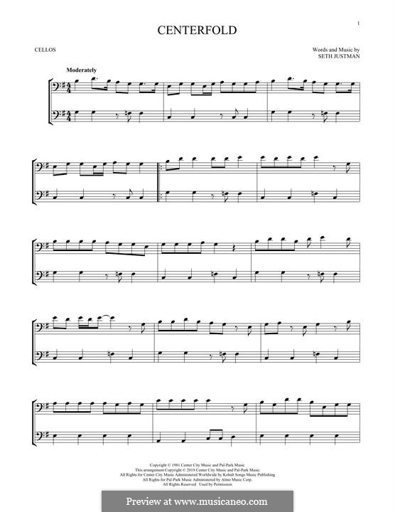 Centerfold (The J. Geils Band): For cello by Seth Justman