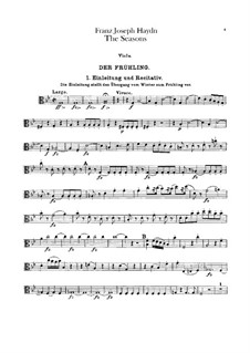 The Seasons, Hob.XXI/3: Viola part by Joseph Haydn
