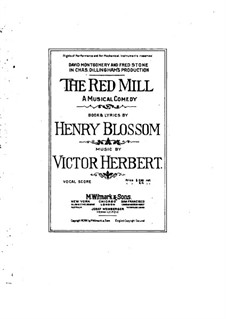 The Red Mill: Piano-vocal score by Victor Herbert