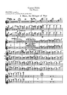 Complete Suite: Flutes III-IV part by Gustav Holst