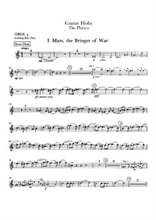 Complete Suite: Oboe III part by Gustav Holst