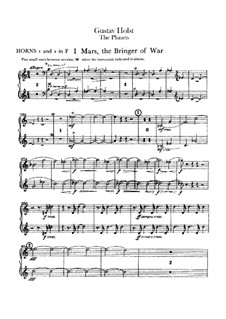 Complete Suite: Horns I-II part by Gustav Holst
