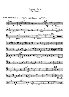 Complete Suite: Trombone basso and tubas parts by Gustav Holst