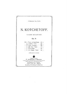 Valses miniatures, Op.31: No.2 Ländler by Nikolai Kochetov