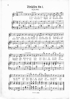 Three Songs, Op.4: Piano-vocal score by Thomas Koschat