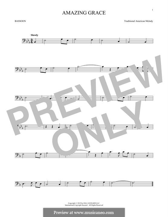 For one instrument (printable scores): For bassoon by folklore