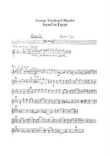 Israel in Egypt, HWV 54: Oboes I-II parts by Georg Friedrich Händel