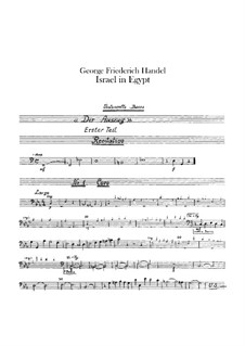 Israel in Egypt, HWV 54: Cello and double bass part by Georg Friedrich Händel