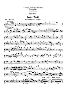 Complete Oratorio: Flutes parts by Georg Friedrich Händel