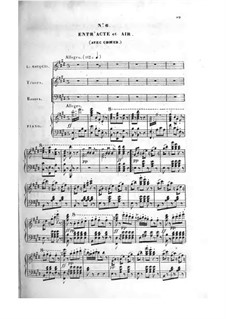 Le bijou perdu: Act II, piano-vocal score by Adolphe Adam