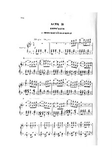 La circassienne: Act II, piano-vocal score by Daniel Auber