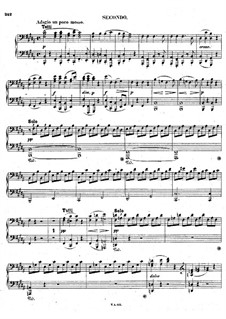 Fragments: Movement II. Version for piano four hands by Ludwig van Beethoven