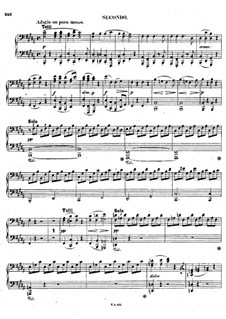 Fragments: Movement II. Version for piano four hands by Ludwig van Beethoven