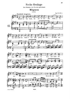 Six Songs, Op.75: Piano-vocal score by Ludwig van Beethoven