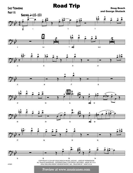 Road Trip: 2nd Trombone part by Doug Beach, George Shutack