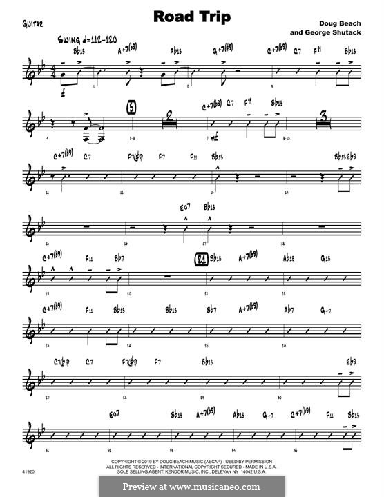 Road Trip: Guitar part by Doug Beach, George Shutack