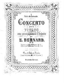 Concerto for Violin and Orchestra in G Minor, Op.29: Solo Part by Émile Bernard