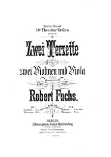 String Trio in E Major, Op.61: Parts by Robert Fuchs