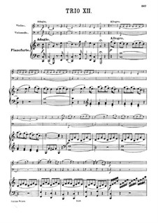 Piano Trio in C Major: Full score by Joseph Haydn