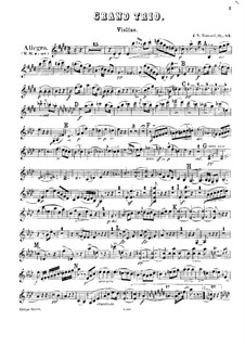 Piano Trio No.6 in E Major, Op.83: Violin part by Johann Nepomuk Hummel