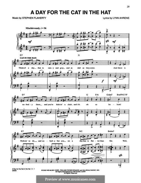 A Day For The Cat In The Hat (from Seussical The Musical): A Day For The Cat In The Hat (from Seussical The Musical) by Stephen Flaherty