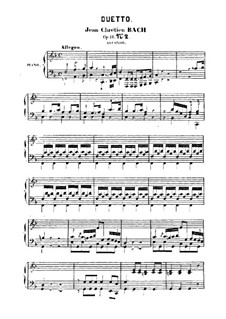 Sonatas for Keyboard for Four Hands, Op.18: No.6 in F Major, W A20 by Johann Christian Bach