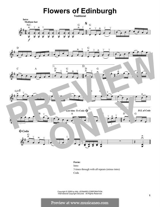 Flowers of Edinburgh by folklore sheet music on MusicaNeo