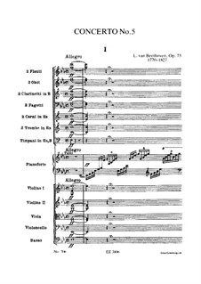 Complete Concerto: Full score by Ludwig van Beethoven