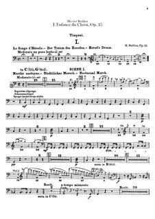 L'enfance du Christ (The Childhood of Christ), H.130 Op.25: Timpani part by Hector Berlioz