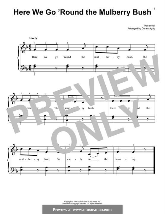The Mulberry Bush: For piano by folklore
