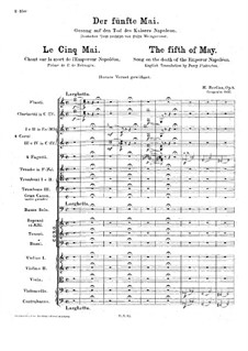 The Fifth of May, H.74 Op.6: The Fifth of May by Hector Berlioz