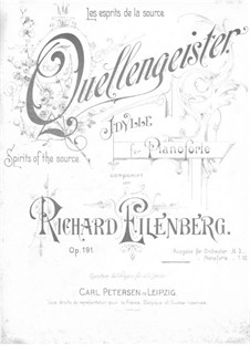 Quellengeister. Idylle, Op.191: Quellengeister. Idylle by Richard Eilenberg