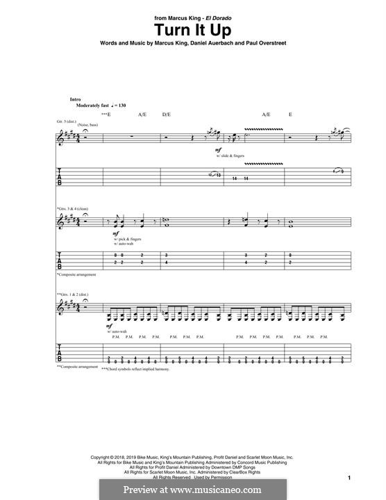 Turn It Up (Marcus King): Turn It Up (Marcus King) by Daniel Auerbach, Paul Overstreet, Marcus King